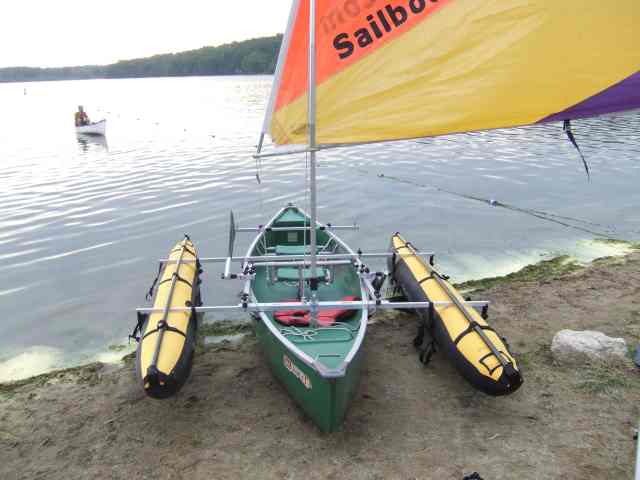 SailboatsToGo»Giant Inflatable Canoe Stabilizers