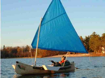 sailboatstogo»canoe sail rig plans & how to sail instructions